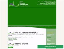 Tablet Screenshot of golf-dromeprovencale.com
